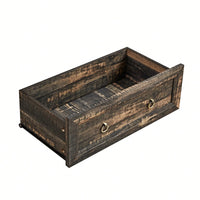 Rustic 8 Drawer Wooden Dresser Chest For Bedroom Storage Organizer In Living Room And Hallway