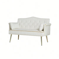 Elegant Cream White Two Seater Sofa For Modern Living Spaces