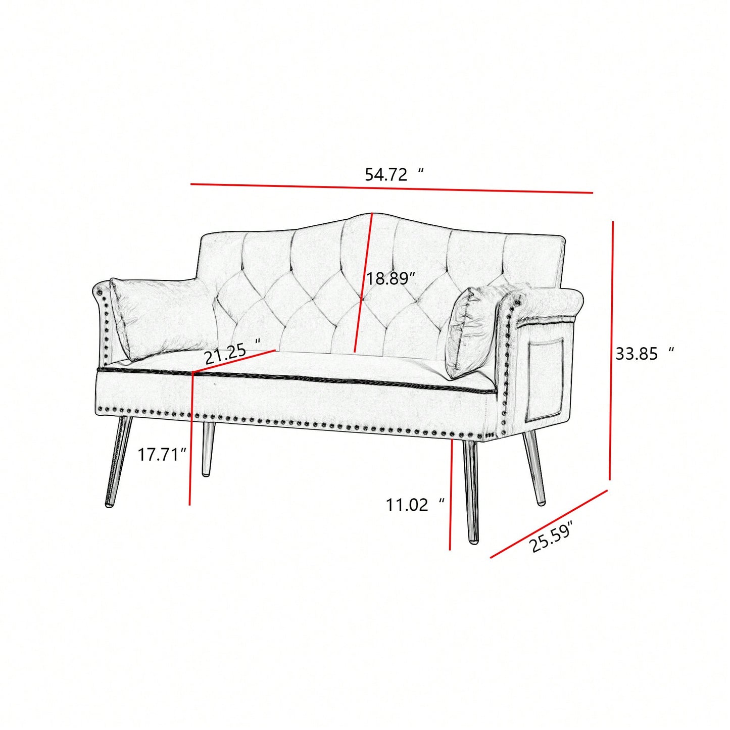 Elegant Cream White Two Seater Sofa For Modern Living Spaces