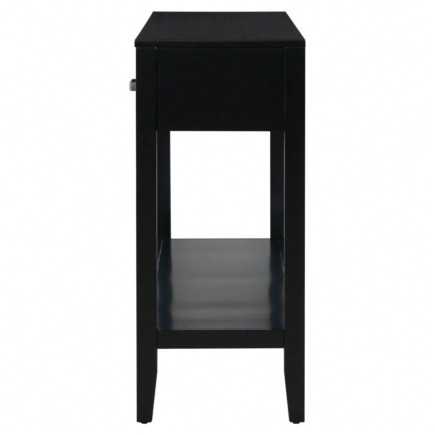 Modern 3-Drawer Console Table With Shelf For Entryway Hallway Living Room Foyer And Corridor