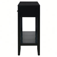 Modern 3-Drawer Console Table With Shelf For Entryway Hallway Living Room Foyer And Corridor