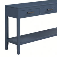 Modern 3-Drawer Console Table With Shelf For Entryway Hallway Living Room Foyer And Corridor