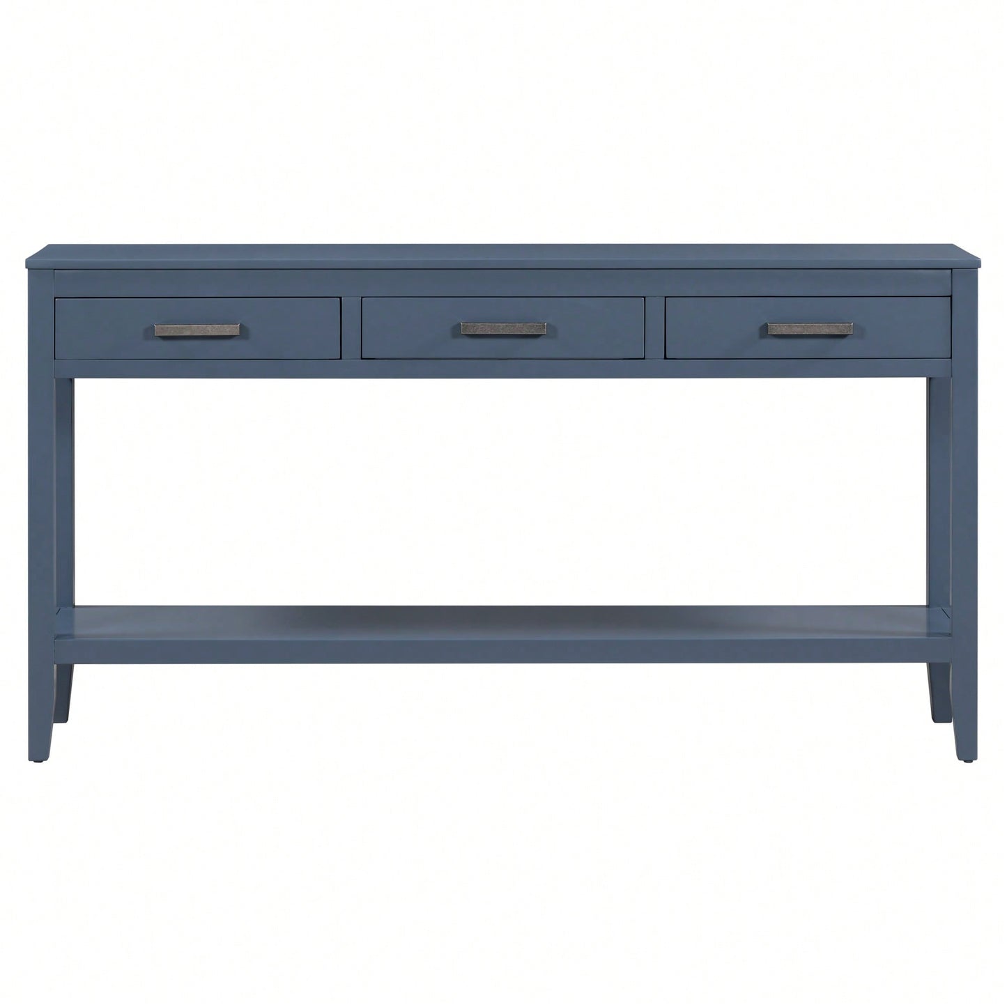 Modern 3-Drawer Console Table With Shelf For Entryway Hallway Living Room Foyer And Corridor