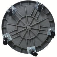 Set Of 2 Heavy Duty Plastic Drum Dolly For 30 And 55 Gallon Drums With 900 Lb Capacity And 5 Swivel Casters