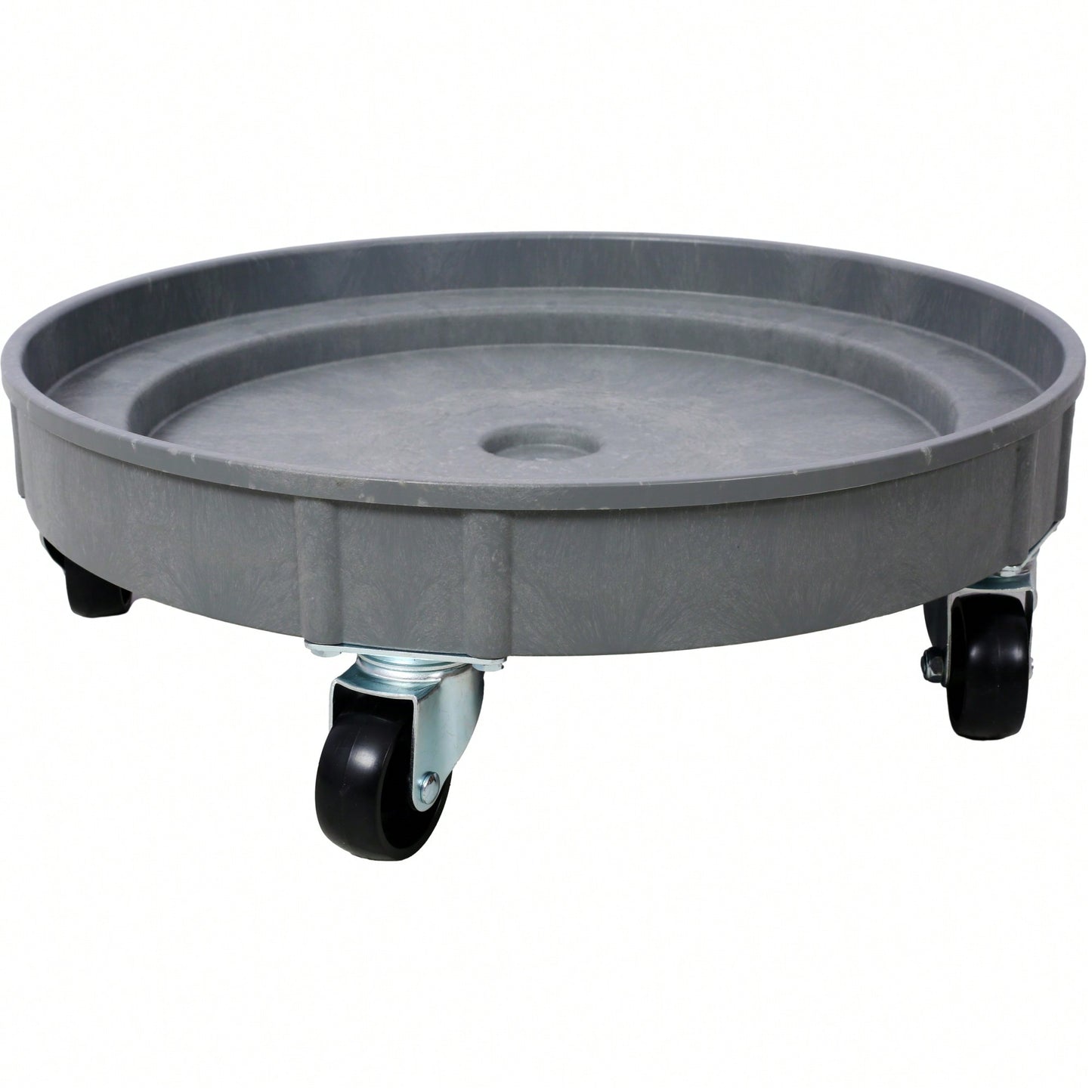 Set Of 2 Heavy Duty Plastic Drum Dolly For 30 And 55 Gallon Drums With 900 Lb Capacity And 5 Swivel Casters