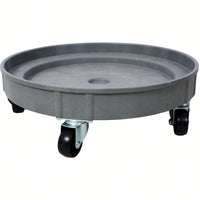 Set Of 2 Heavy Duty Plastic Drum Dolly For 30 And 55 Gallon Drums With 900 Lb Capacity And 5 Swivel Casters