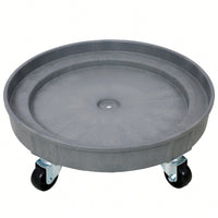Set Of 2 Heavy Duty Plastic Drum Dolly For 30 And 55 Gallon Drums With 900 Lb Capacity And 5 Swivel Casters