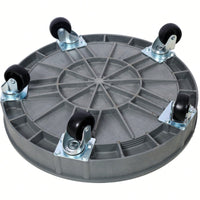 Set Of 2 Heavy Duty Plastic Drum Dolly For 30 And 55 Gallon Drums With 900 Lb Capacity And 5 Swivel Casters