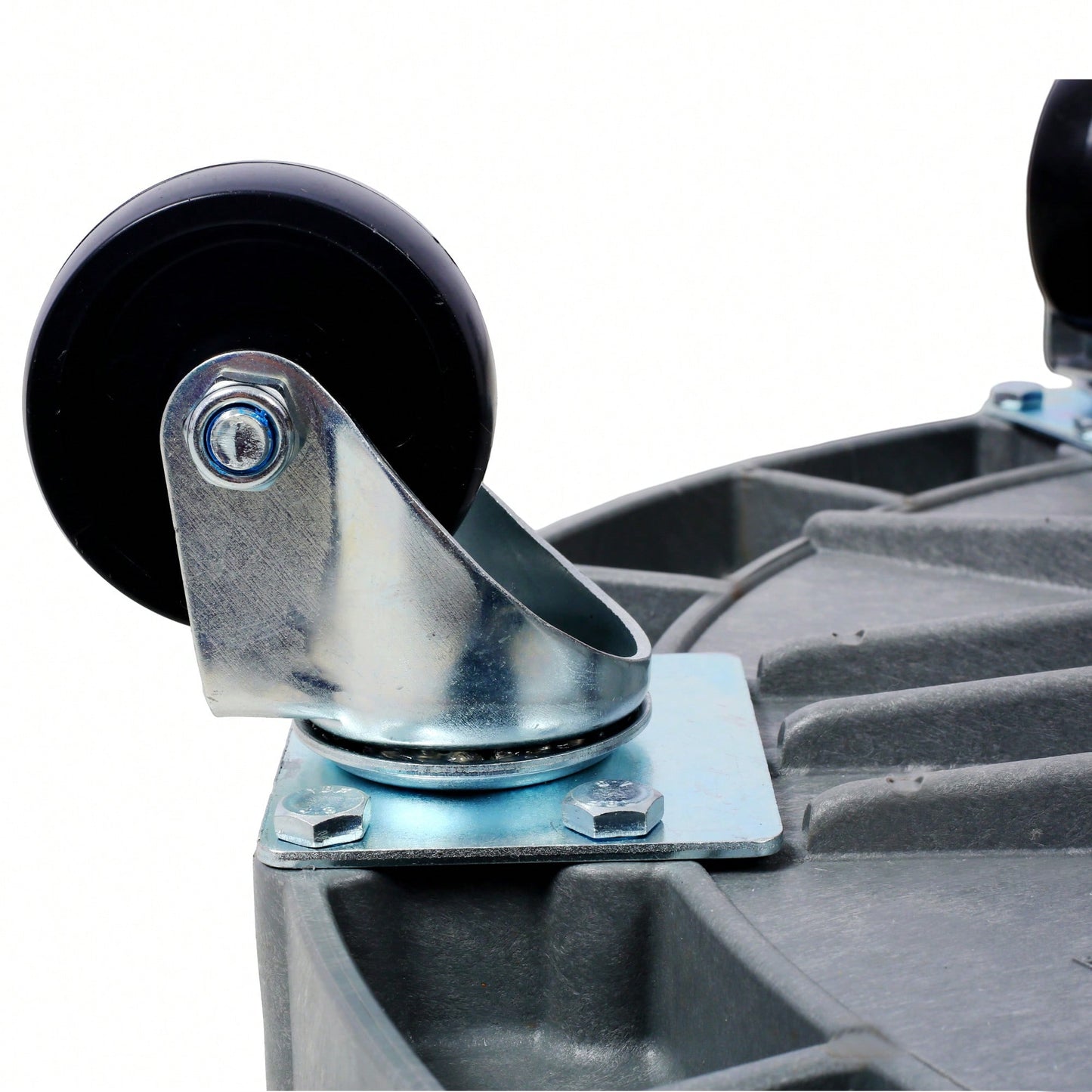 Set Of 2 Heavy Duty Plastic Drum Dolly For 30 And 55 Gallon Drums With 900 Lb Capacity And 5 Swivel Casters