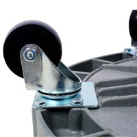 Set Of 2 Heavy Duty Plastic Drum Dolly For 30 And 55 Gallon Drums With 900 Lb Capacity And 5 Swivel Casters