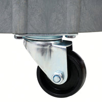 Set Of 2 Heavy Duty Plastic Drum Dolly For 30 And 55 Gallon Drums With 900 Lb Capacity And 5 Swivel Casters