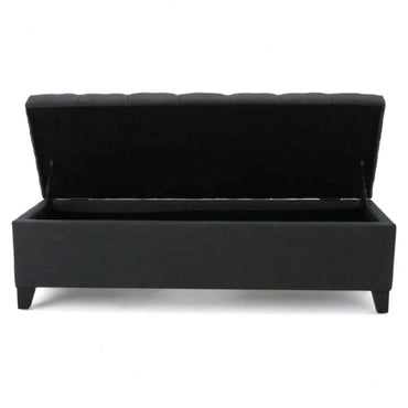 Versatile Storage Ottoman With Soft Upholstery And Stylish Design For Home Décor