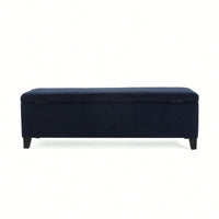 Versatile Storage Ottoman With Soft Upholstery And Stylish Design For Home Décor