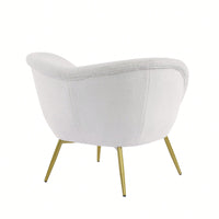 Velvet Accent Chair With Gold Metal Legs For Living Room Bedroom Or Makeup Room Teal