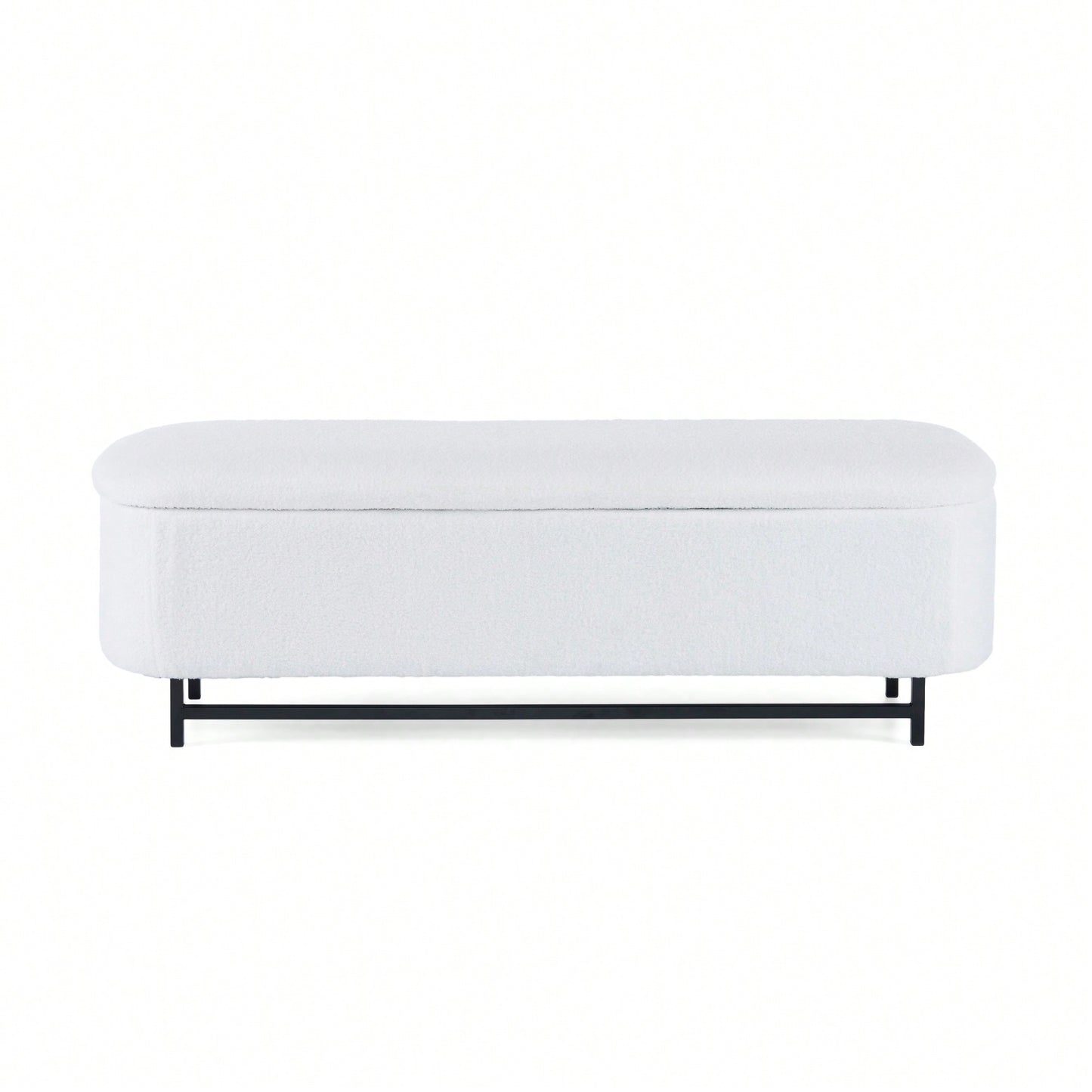 Stylish White Ottoman With Ample Storage Space For Home Organization