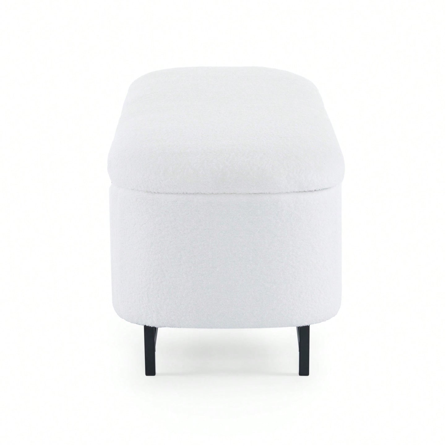 Stylish White Ottoman With Ample Storage Space For Home Organization