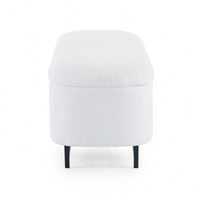 Stylish White Ottoman With Ample Storage Space For Home Organization