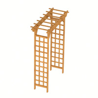 Wooden Wedding Arbor And Garden Trellis For Climbing Plants, Perfect For Ceremonies And Christmas Decor