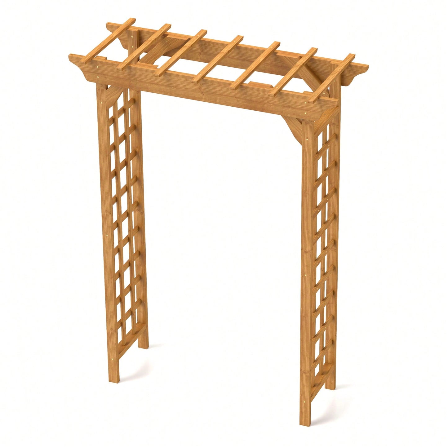 Wooden Wedding Arbor And Garden Trellis For Climbing Plants, Perfect For Ceremonies And Christmas Decor