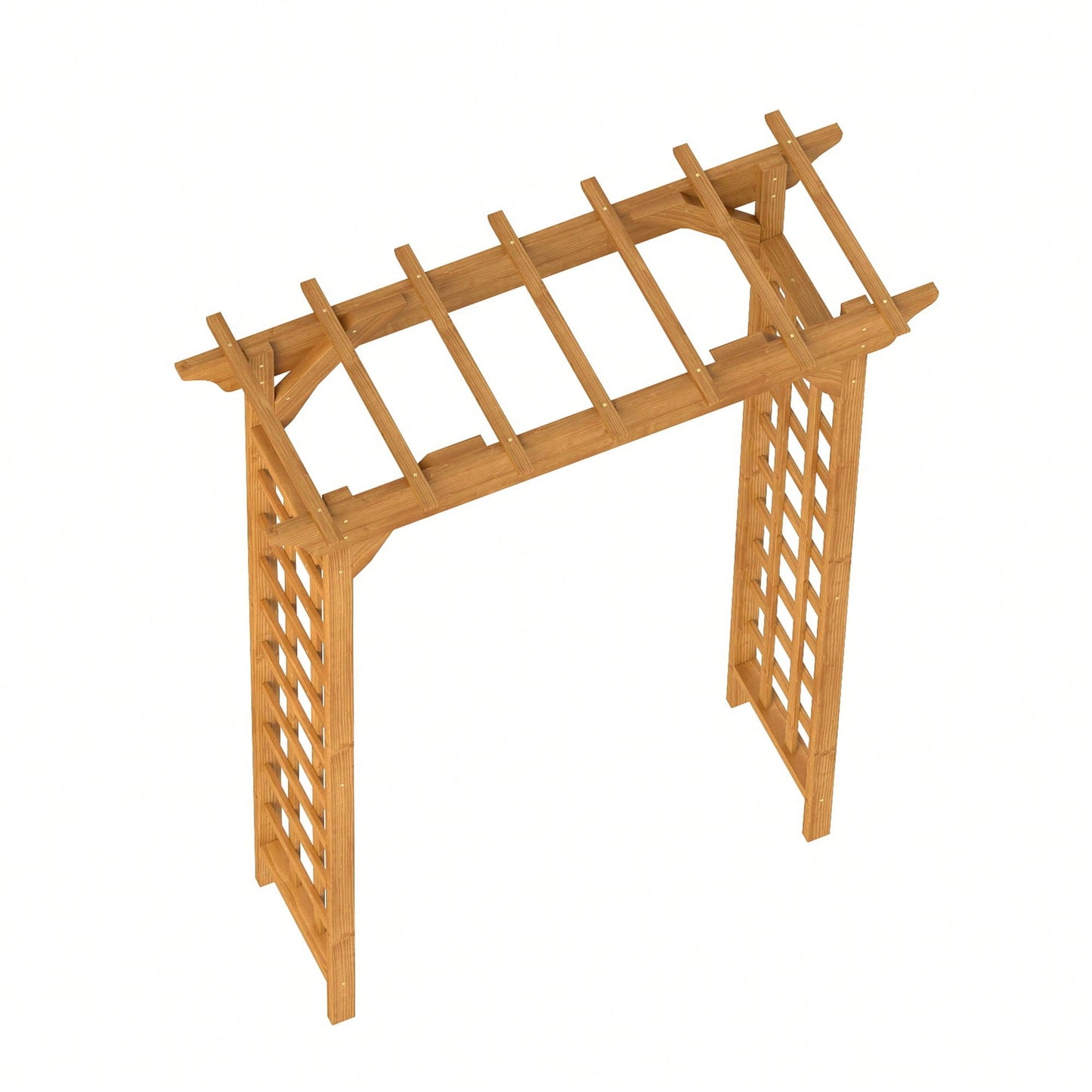 Wooden Wedding Arbor And Garden Trellis For Climbing Plants, Perfect For Ceremonies And Christmas Decor