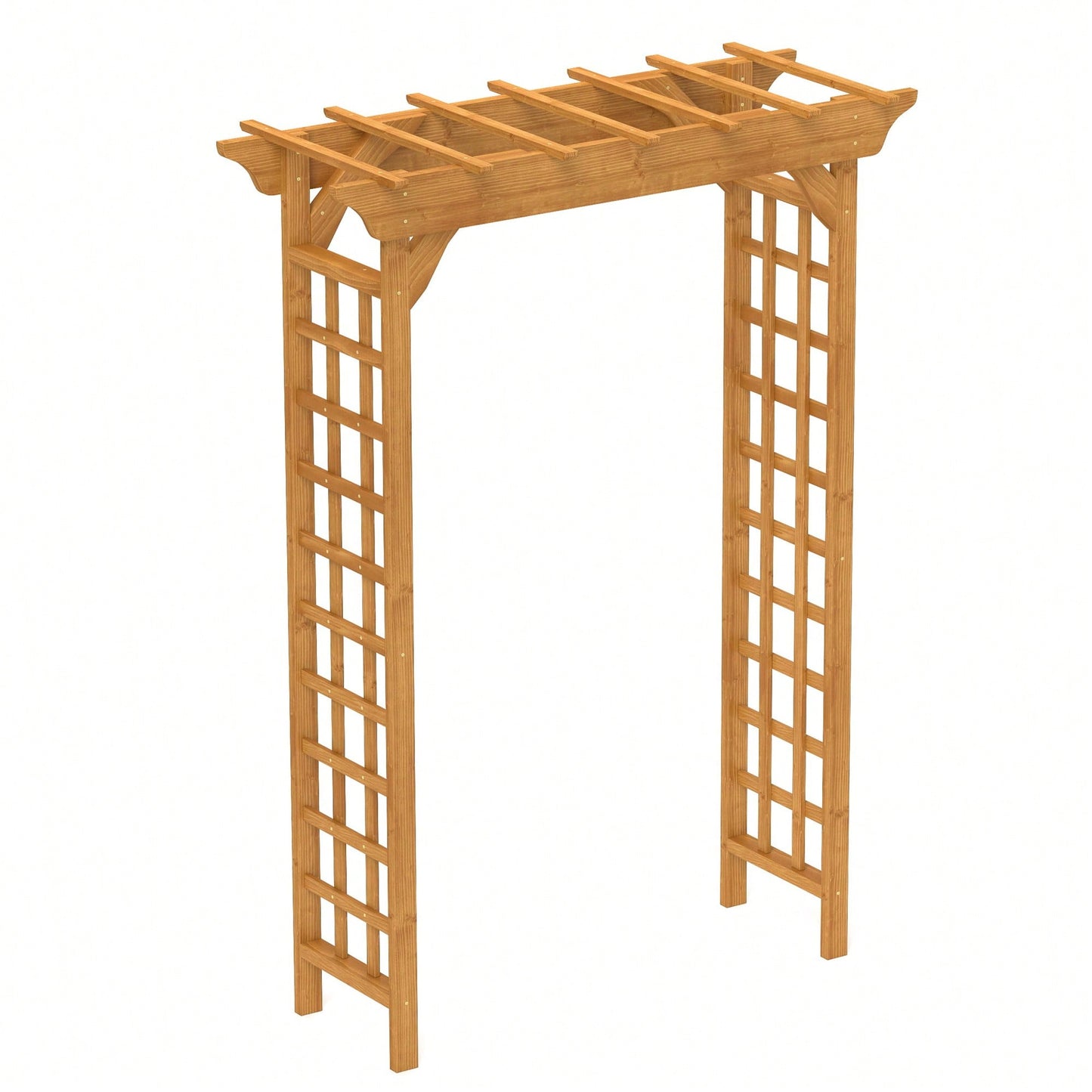 Wooden Wedding Arbor And Garden Trellis For Climbing Plants, Perfect For Ceremonies And Christmas Decor