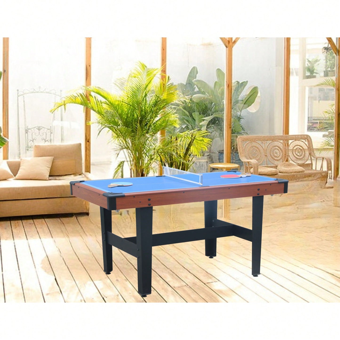 Versatile Multi-Game Table For Pool, Table Tennis, Air Hockey And More