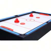 5-In-1 Multi-Game Table For Billiards, Air Hockey, Foosball, Ping Pong, And Basketball In Black And Blue