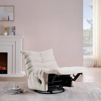 Modern Rotatable Lounge Chair With Side Pocket For Small Spaces - Upholstered Reading Chair For Leisure And Comfort