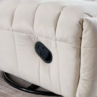Modern Rotatable Lounge Chair With Side Pocket For Small Spaces - Upholstered Reading Chair For Leisure And Comfort