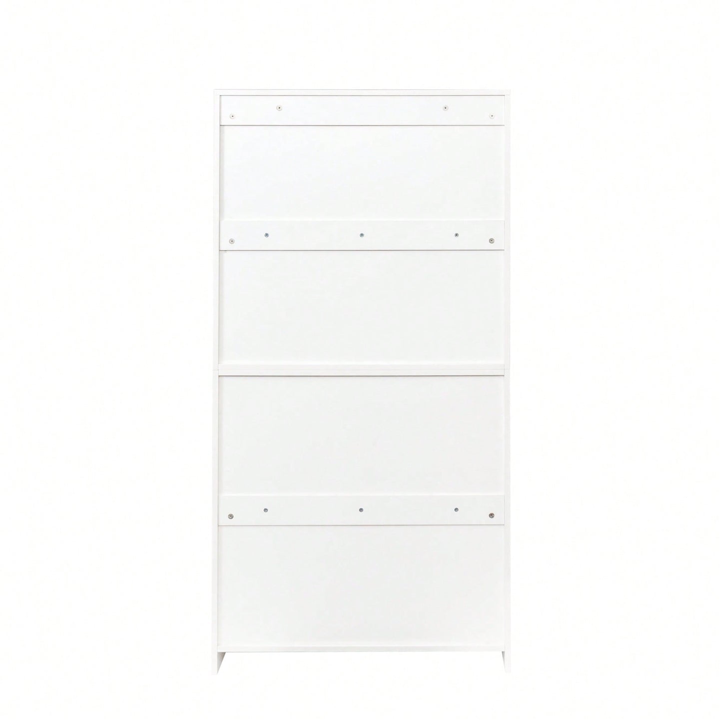 Contemporary Floor-To-Ceiling Office Storage Cabinet With Glass Doors Dustproof Bookshelf For Wall Space