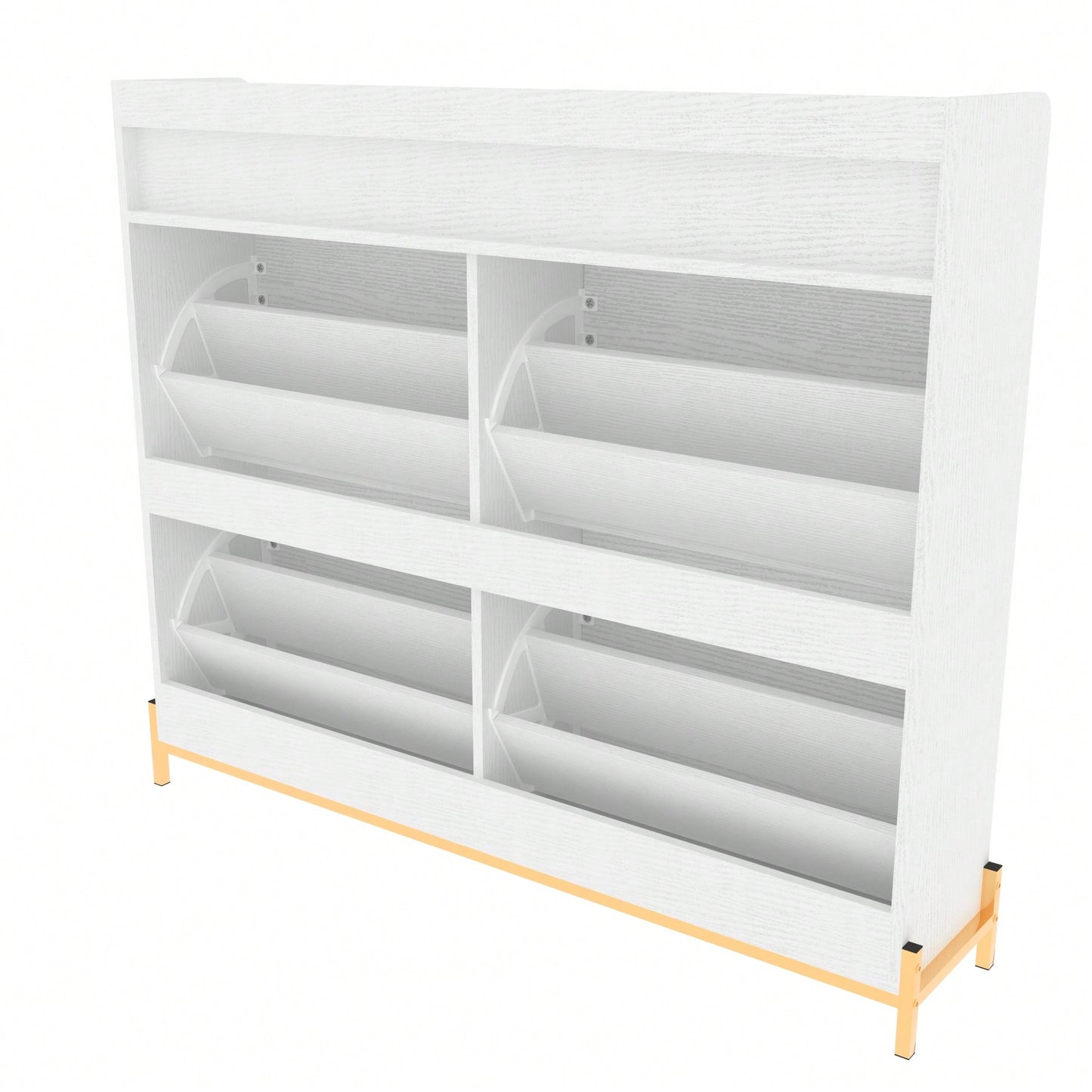 Shoe Storage Cabinet With Adjustable Shelves And Doors For Organized Footwear