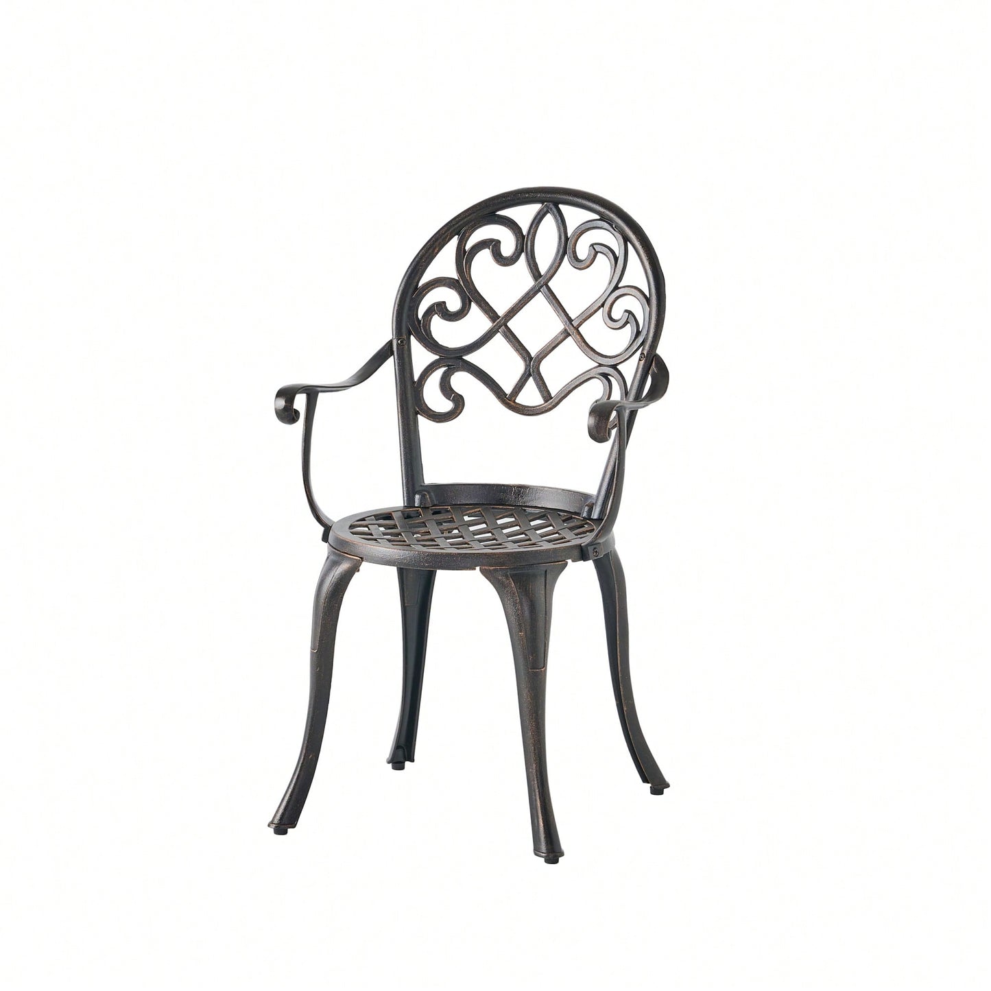 3-Piece Cast Bistro Set With Ice Bucket For Outdoor Dining And Entertaining