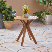 STAMFORD Acacia Wood Outdoor Bistro Table - 27.5"