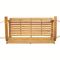 Elegant Outdoor Porch Swing With Comfortable Cushions And Durable Frame