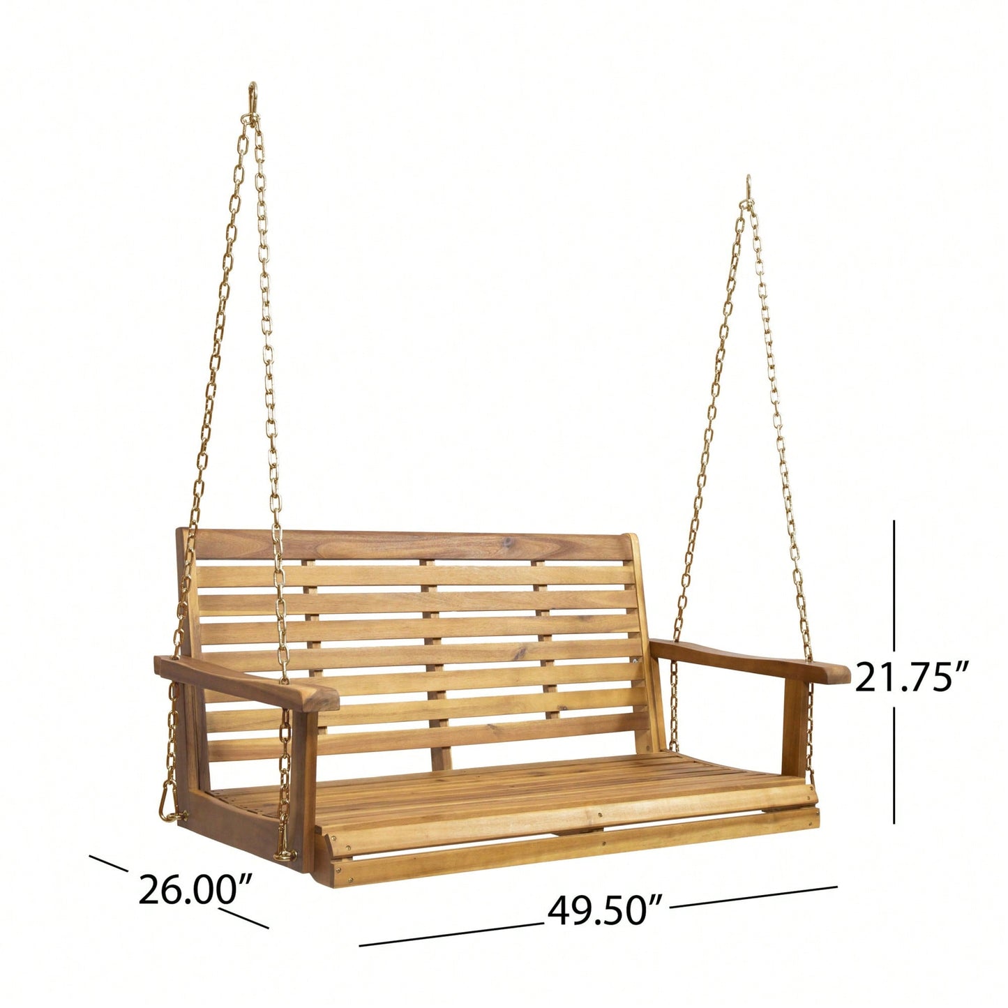 Elegant Outdoor Porch Swing With Comfortable Cushions And Durable Frame