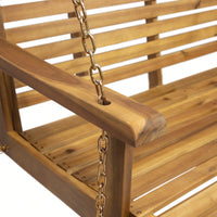 Elegant Outdoor Porch Swing With Comfortable Cushions And Durable Frame