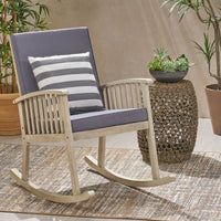 Comfortable Wooden Rocking Chair For Relaxation And Home Decor