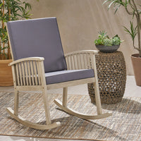 Comfortable Wooden Rocking Chair For Relaxation And Home Decor