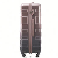 Lightweight Durable 3-Piece Hardshell Luggage Set With Spinner Wheels And TSA Lock 20'' 24'' 28'' Golden