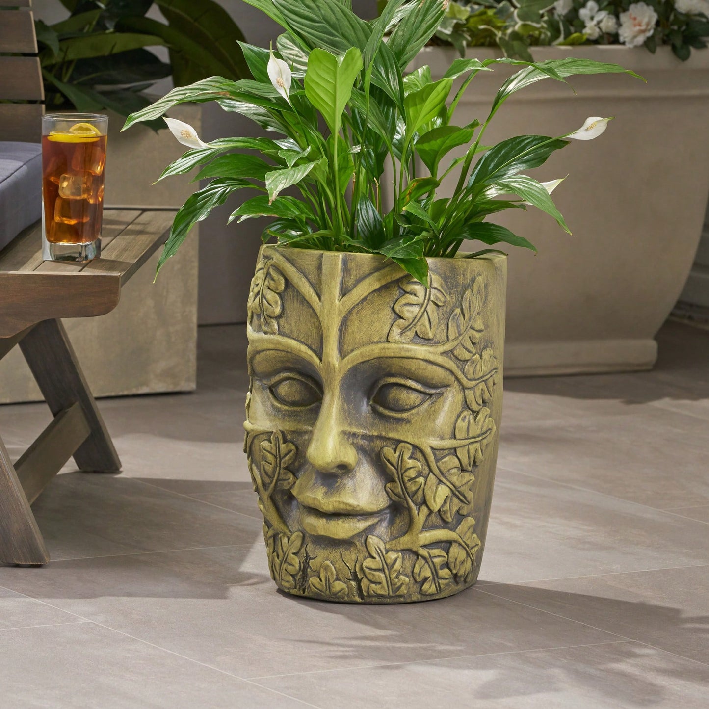 Elegant Outdoor Garden Urn Planter For Flowers And Plants - Classic Design For Patios And Landscapes