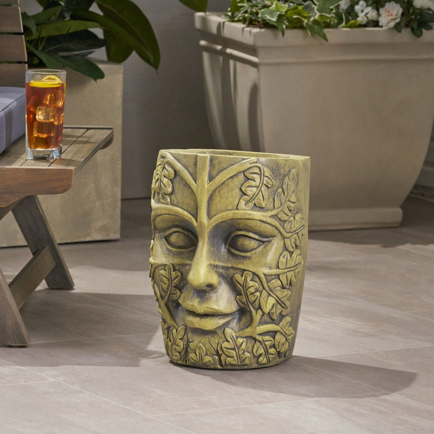 Elegant Outdoor Garden Urn Planter For Flowers And Plants - Classic Design For Patios And Landscapes