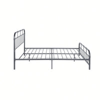 Stylish Queen Size Metal Bed Frame With Modern Design And Sturdy Support