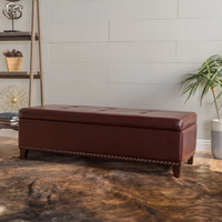 Luxurious Velvet Ottoman With Storage And Stylish Design For Living Room Or Bedroom