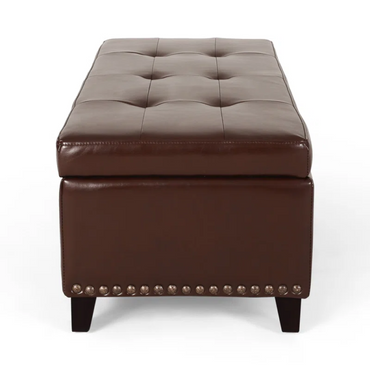 Luxurious Velvet Ottoman With Storage And Stylish Design For Living Room Or Bedroom