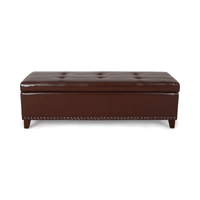 Luxurious Velvet Ottoman With Storage And Stylish Design For Living Room Or Bedroom