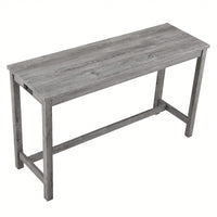 Industrial 4 Piece Bar Table Set With Power Outlet For Dining Room Living Room Game Room