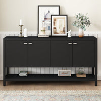 Stylish Functional Entryway Console Table With Spacious Storage Ideal For Study Entrance And Living Room Use