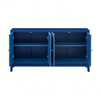 Sleek Vertical Line Design Storage Cabinet Sideboard Buffet For Study Entrance And Living Room