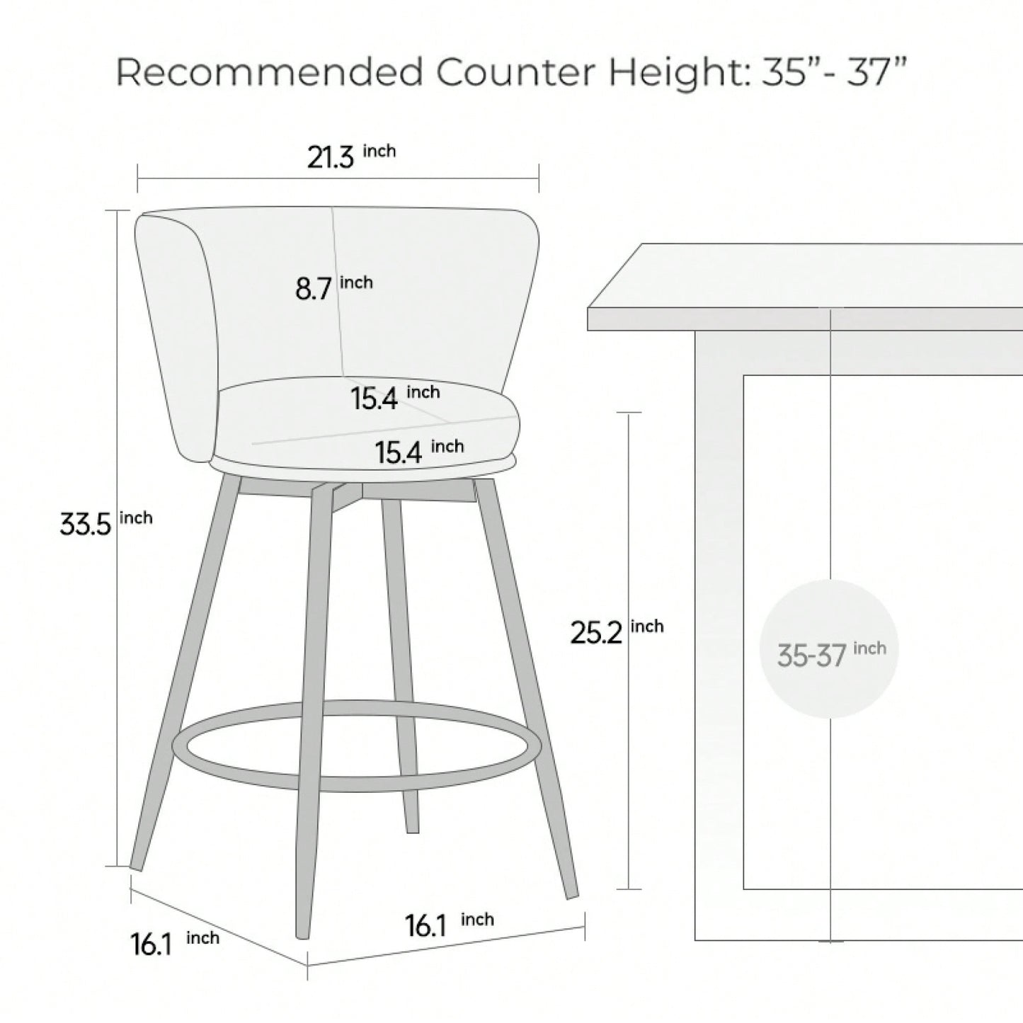 360° Swivel Upholstered Counter Height Bar Stools Set Of 2 With Backs Metal Legs Velvet Fabric And Gold Footrest 26 Inch Seat Height