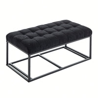 Versatile Storage Ottoman Bench With Legs For Living Room Bedroom Entryway 660 Lb Capacity 16 X 30 X 16.1 Inches